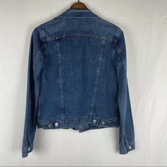 Gap Denim Jean tracker jacket button closure medium wash S - Picture 4 of 7